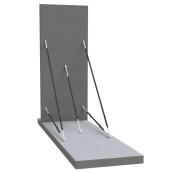 Directional brace | Adjustment range: 0.90 - 1.50 m Load at 45 in compression: 40,0 - 40,0 kN | with end joints